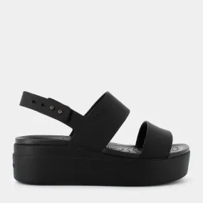 CR.206453Crocs Brooklyn Low Wedge Wblack/black- CIABATTE