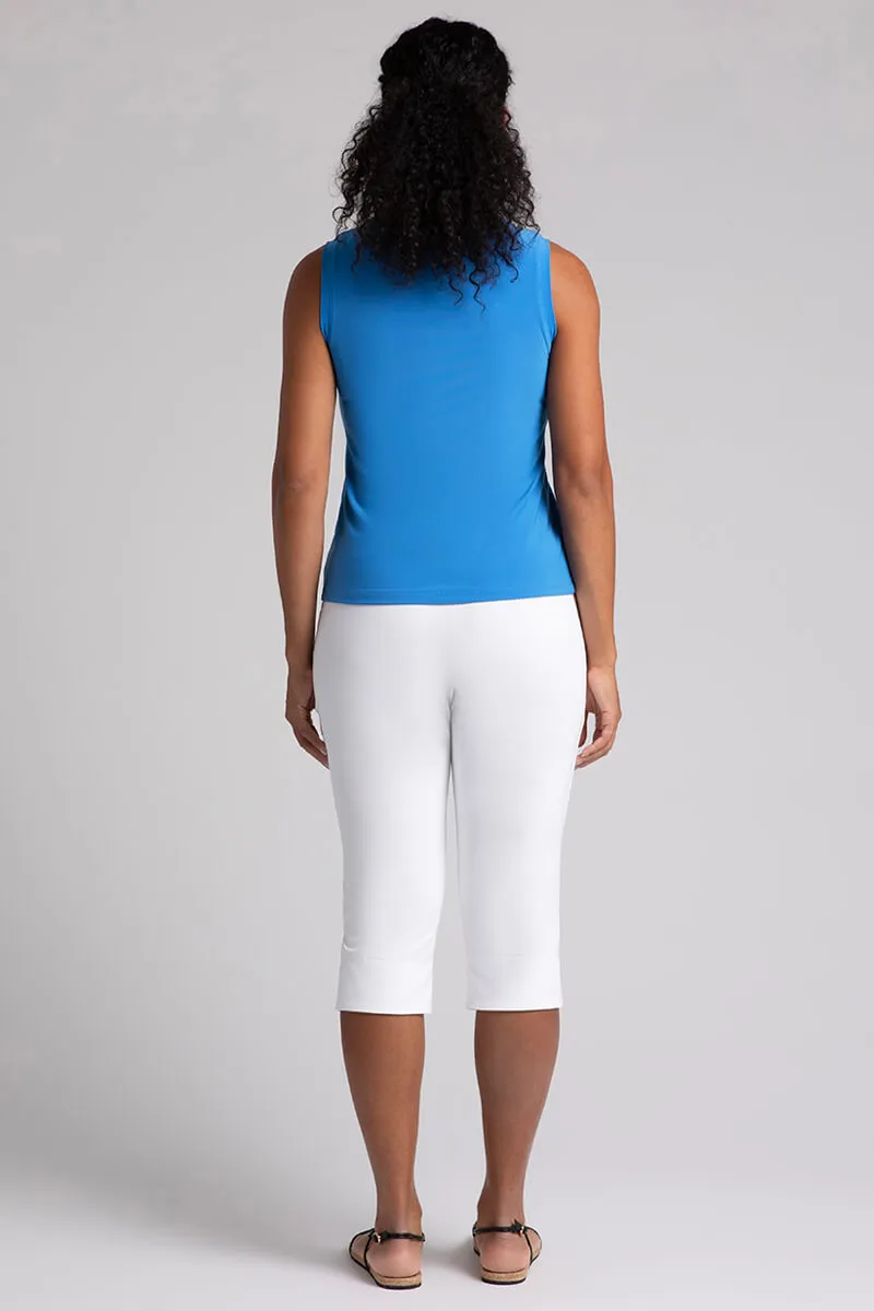 Crew Neck Slim Tank | Marine