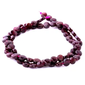 Dakota Stones Gemstone Beads, Red Garnet Grade A, Faceted Coin 6mm (16 Inch Strand)