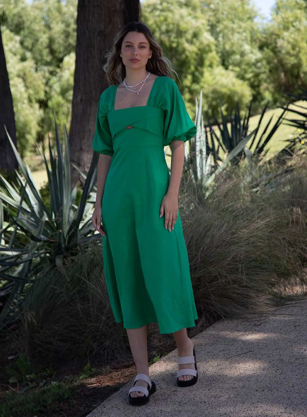 Daphne Dress-GREEN