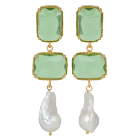 Daphne Earrings Green