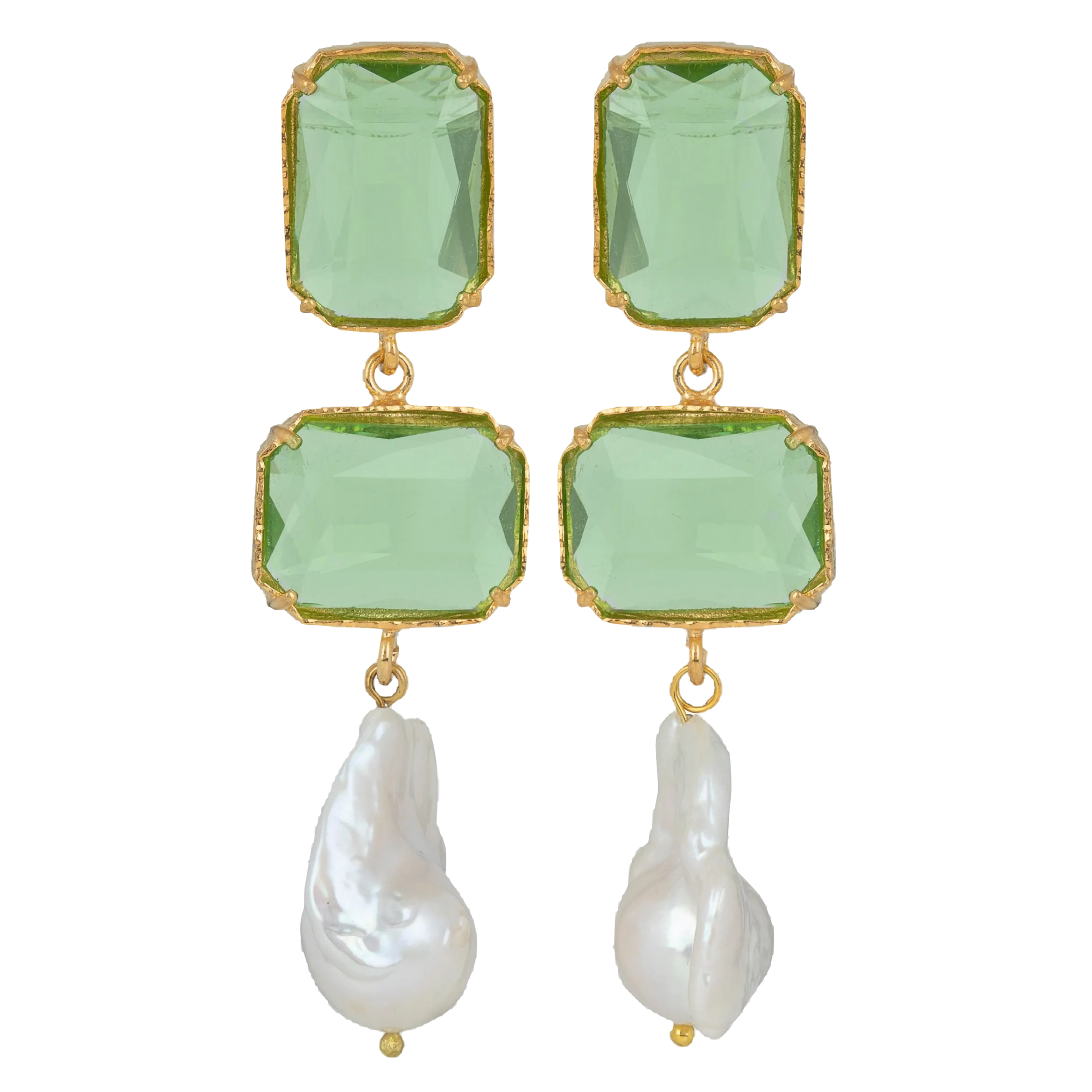 Daphne Earrings Green