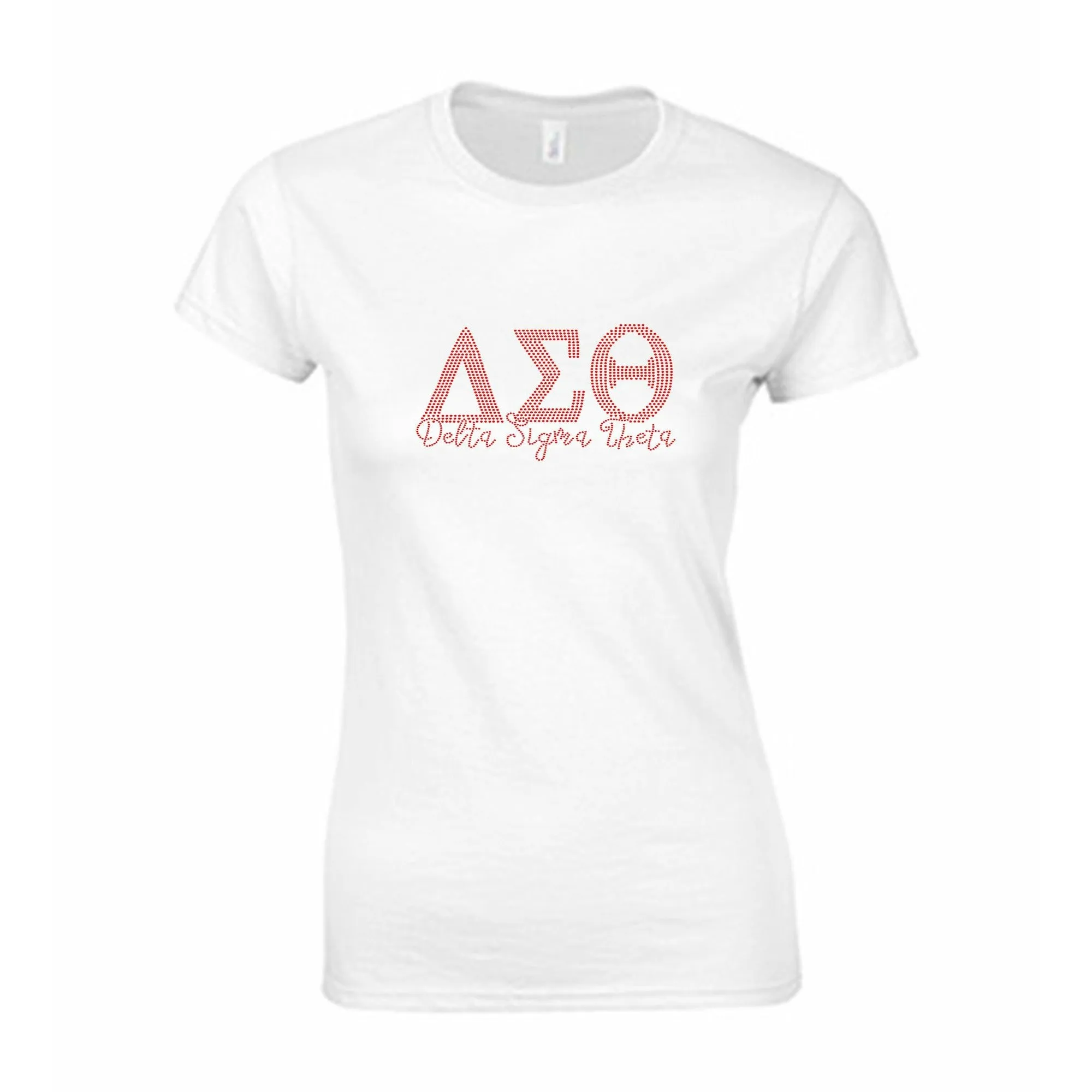 Delta Sigma Theta Rhinestone Greek Letters T-Shirt