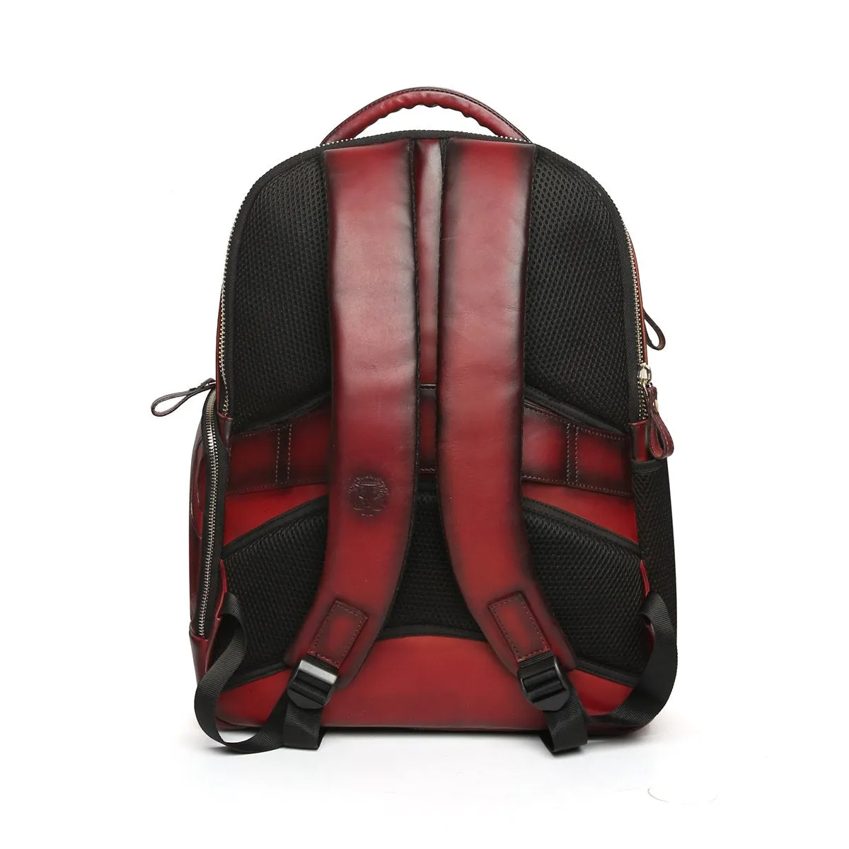 Diamond Stitched Backpack Wine Leather By Brune & Bareskin