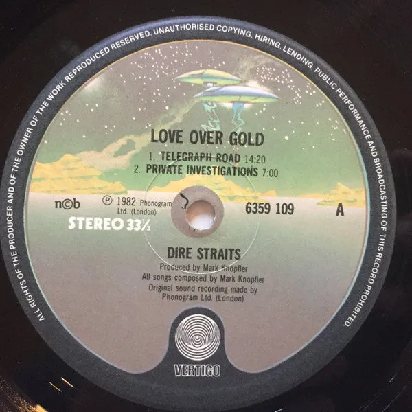 Dire Straits ~ Love Over Gold