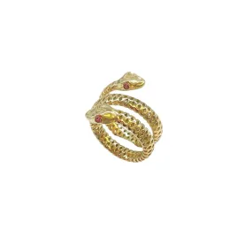 Double Headed Snake Ring