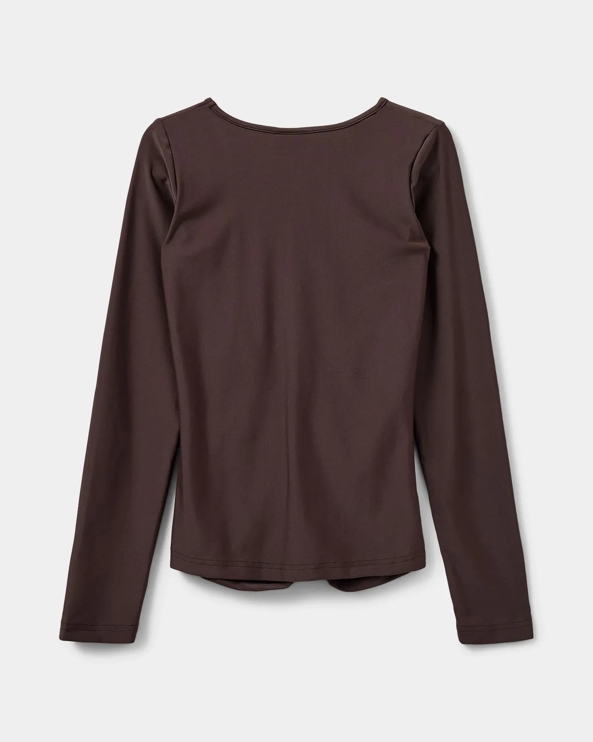 EBELLSY T-SHIRT LONG SLEEVE - Brown Fudge