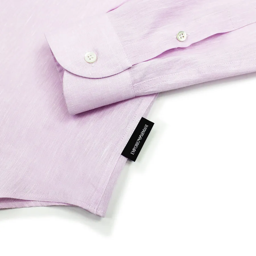 Emporio Armani - Linen Shirt in Light Pink