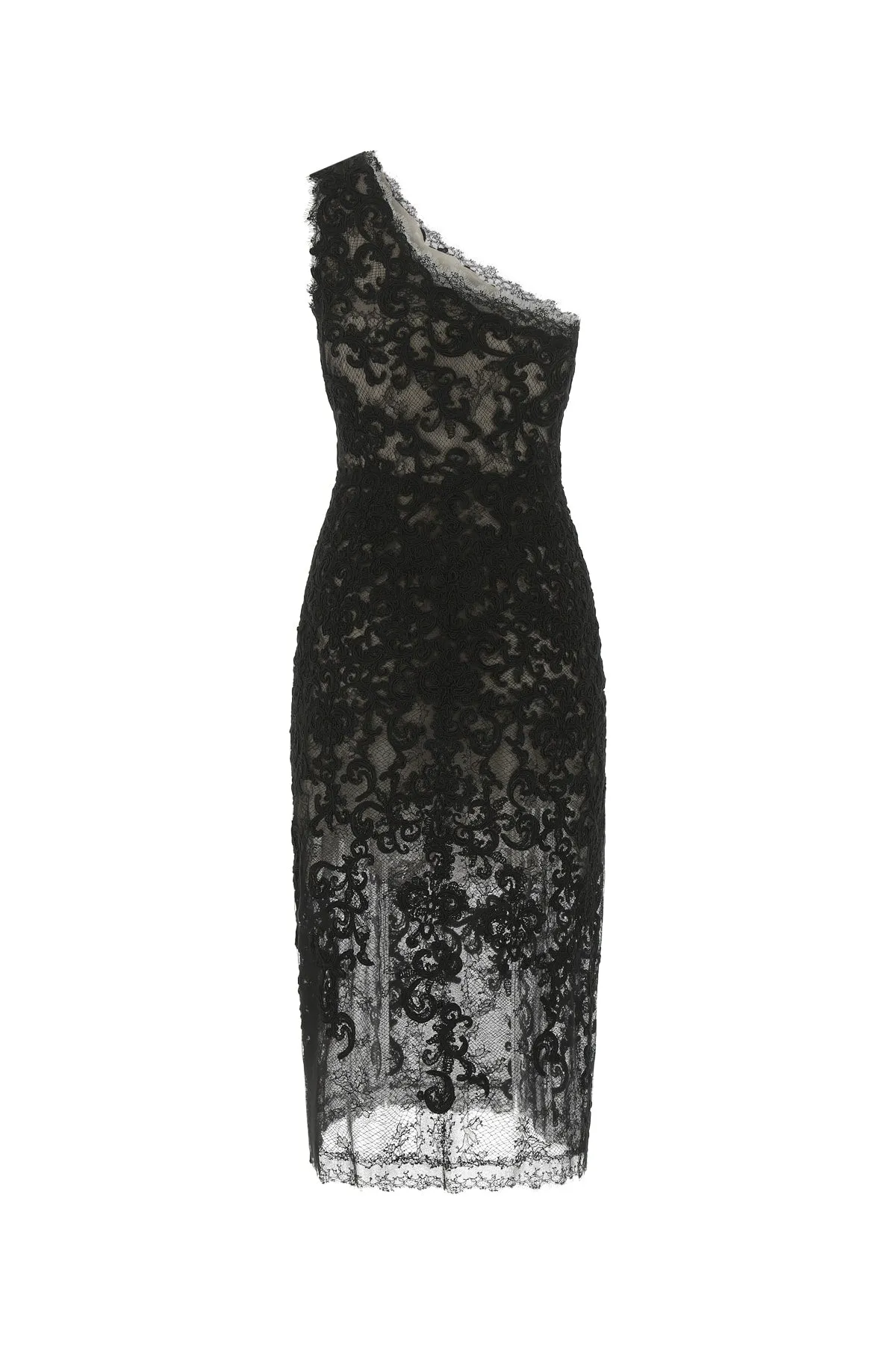 Ermanno Scervino One-Shoulder Lace Dress