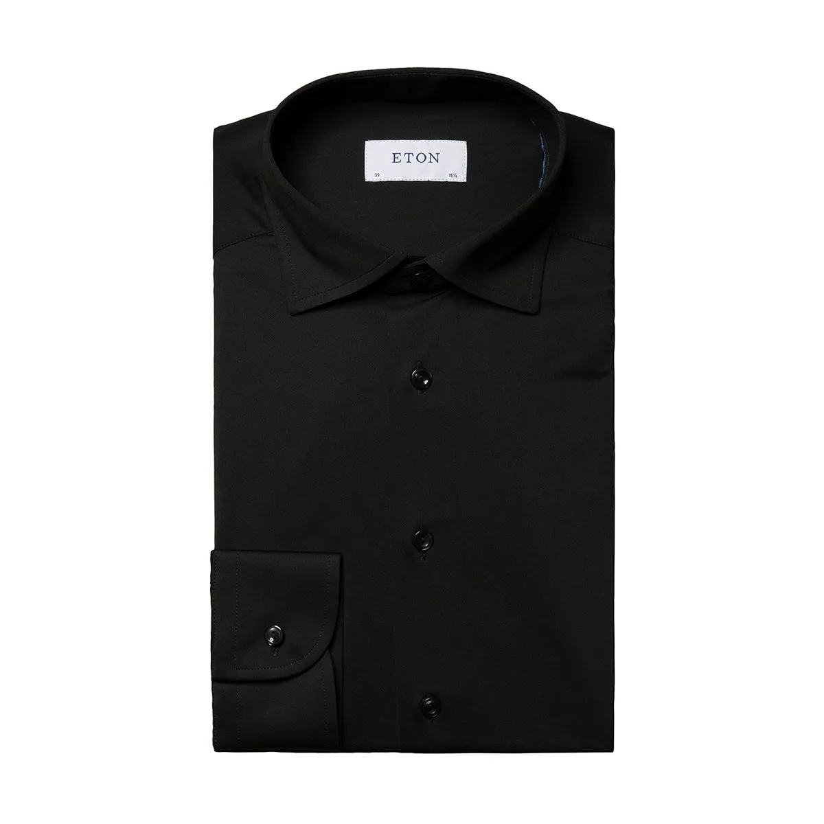 Eton - Slim Fit Stretch Shirt in Black