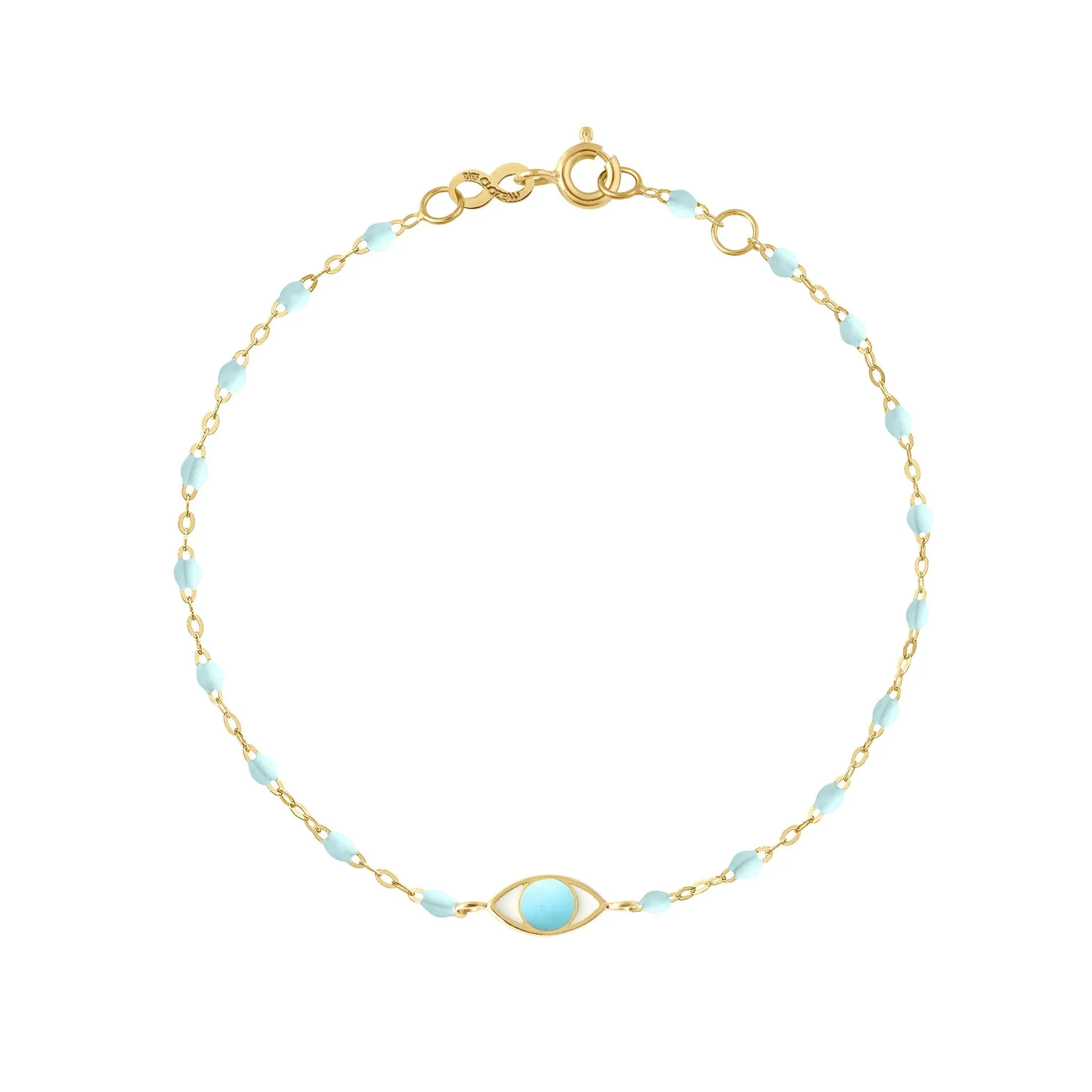 Eye Classic Gigi Baby Blue bracelet, Yellow Gold, 6.7