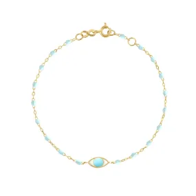 Eye Classic Gigi Baby Blue bracelet, Yellow Gold, 6.7