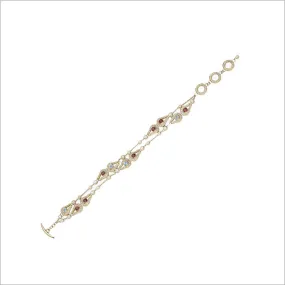 Fiamma 18K Gold & Multi-Stone Bracelet with Diamonds