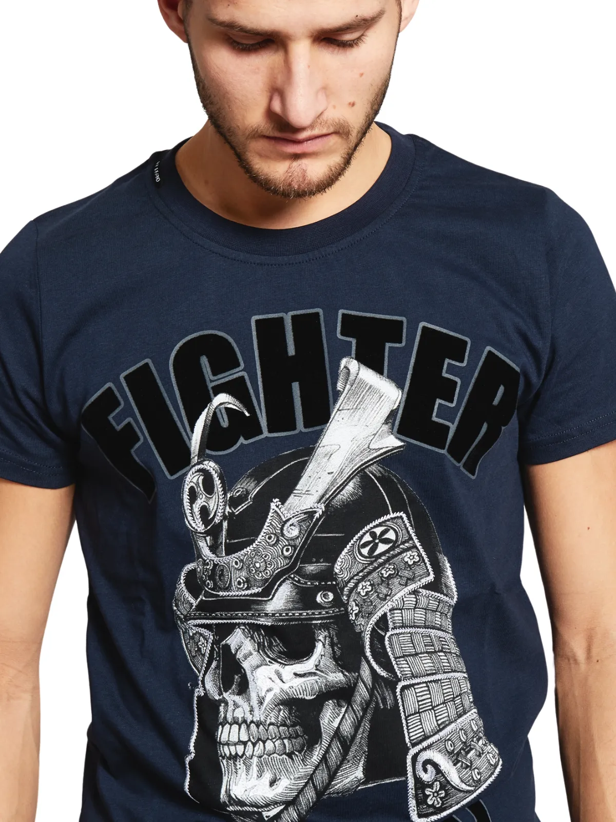 FIGHTER SAMURAI T-SHIRT | NAVY