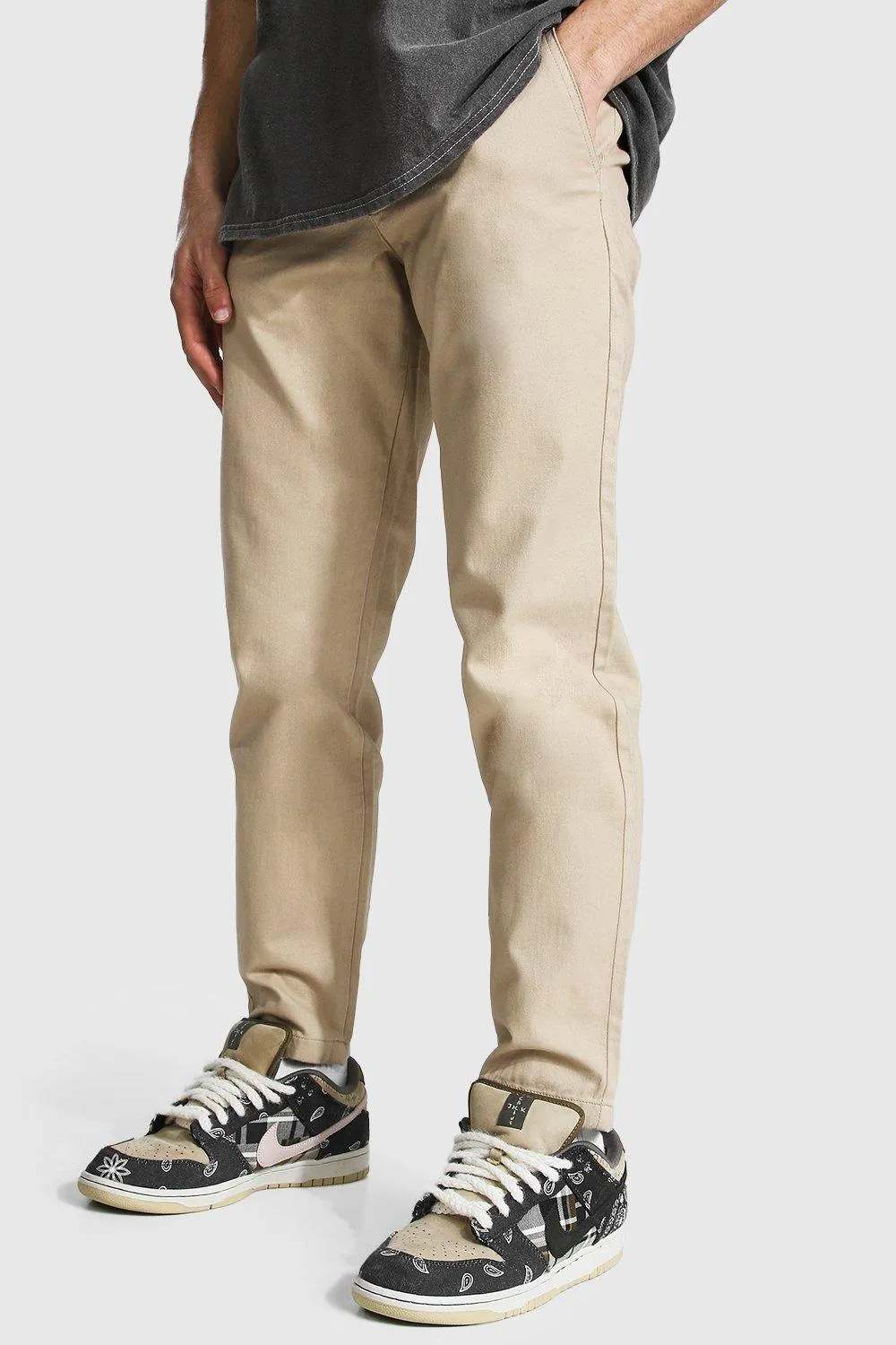 Fixed Waist Slim Fit Chino Trouser