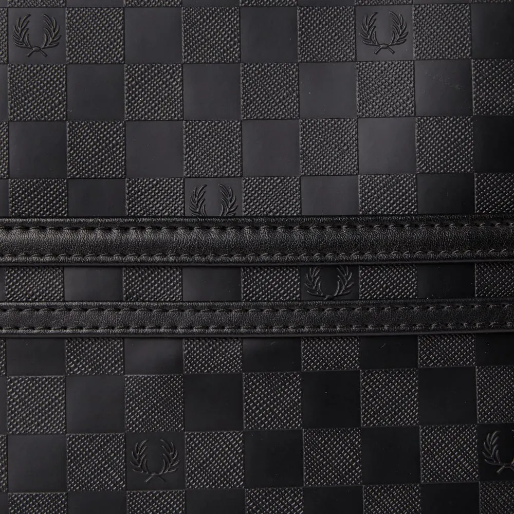 Fred Perry Checkerboard Shoulder BagBlack