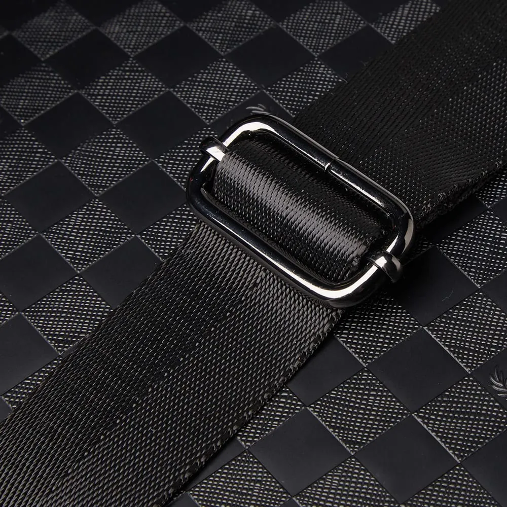 Fred Perry Checkerboard Shoulder BagBlack