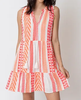 GEO STRIPE DRESS