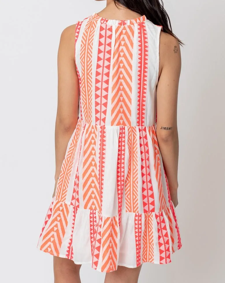 GEO STRIPE DRESS