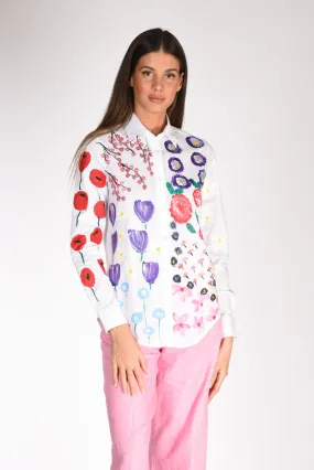 Gherardeschi Alessandro Camicia Dipinta Bianco/multicolor Donna