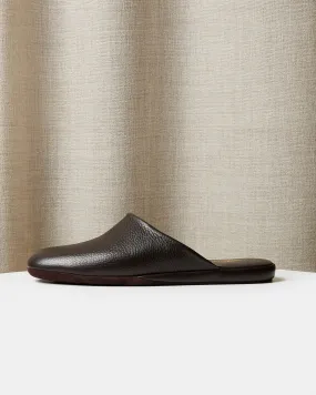 Globetrotter Glide Mules in Espresso Depths Brown Deer Leather