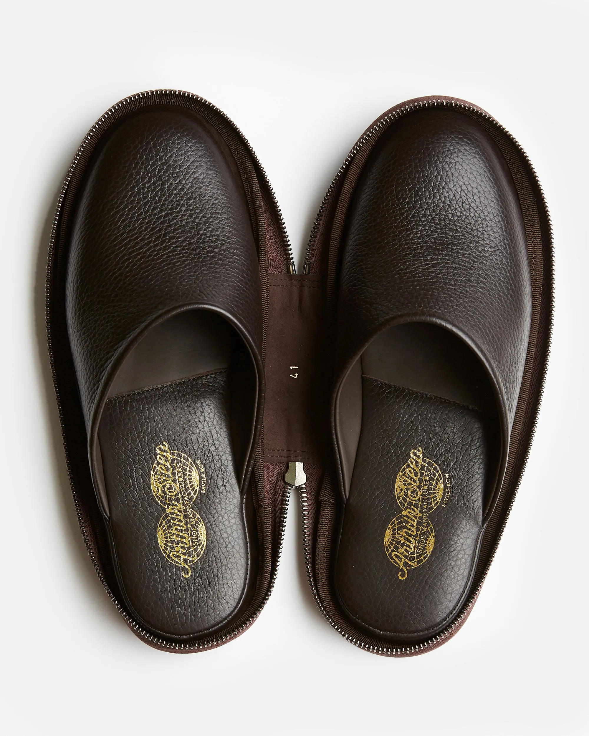 Globetrotter Glide Mules in Espresso Depths Brown Deer Leather