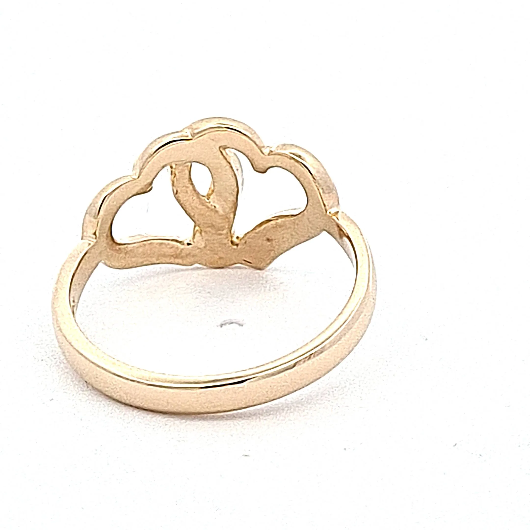 Gold Hearts ladies Ring 37016