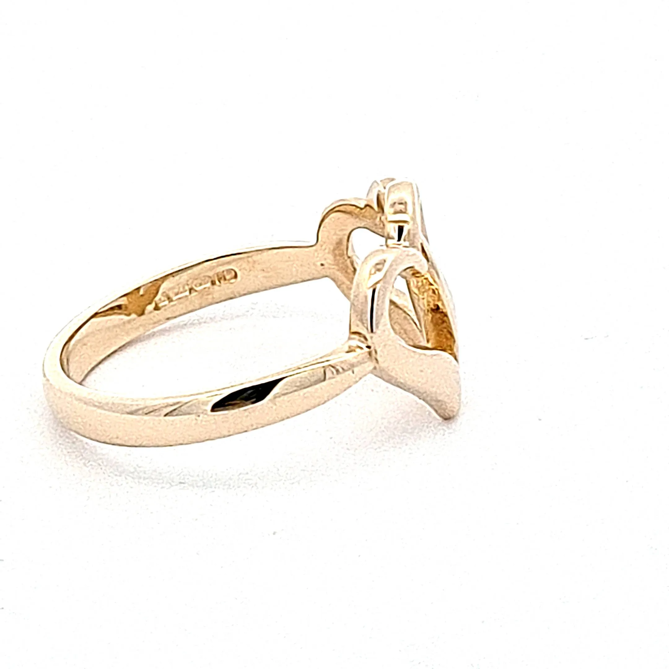 Gold Hearts ladies Ring 37016