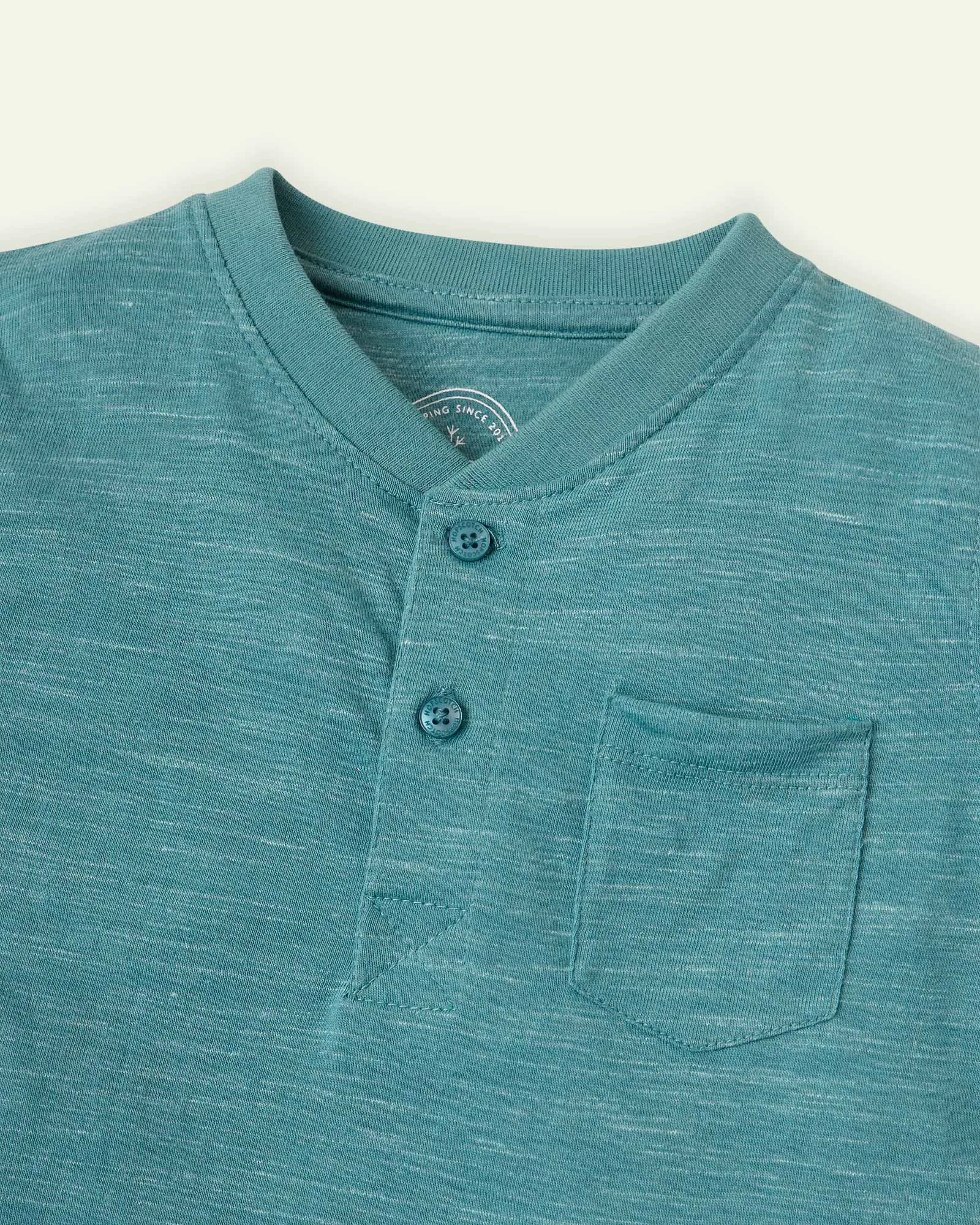 Green Basic Henley