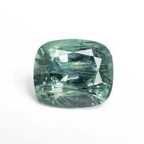 Green/Teal Brilliant Sapphire - 3.26ct Cushion