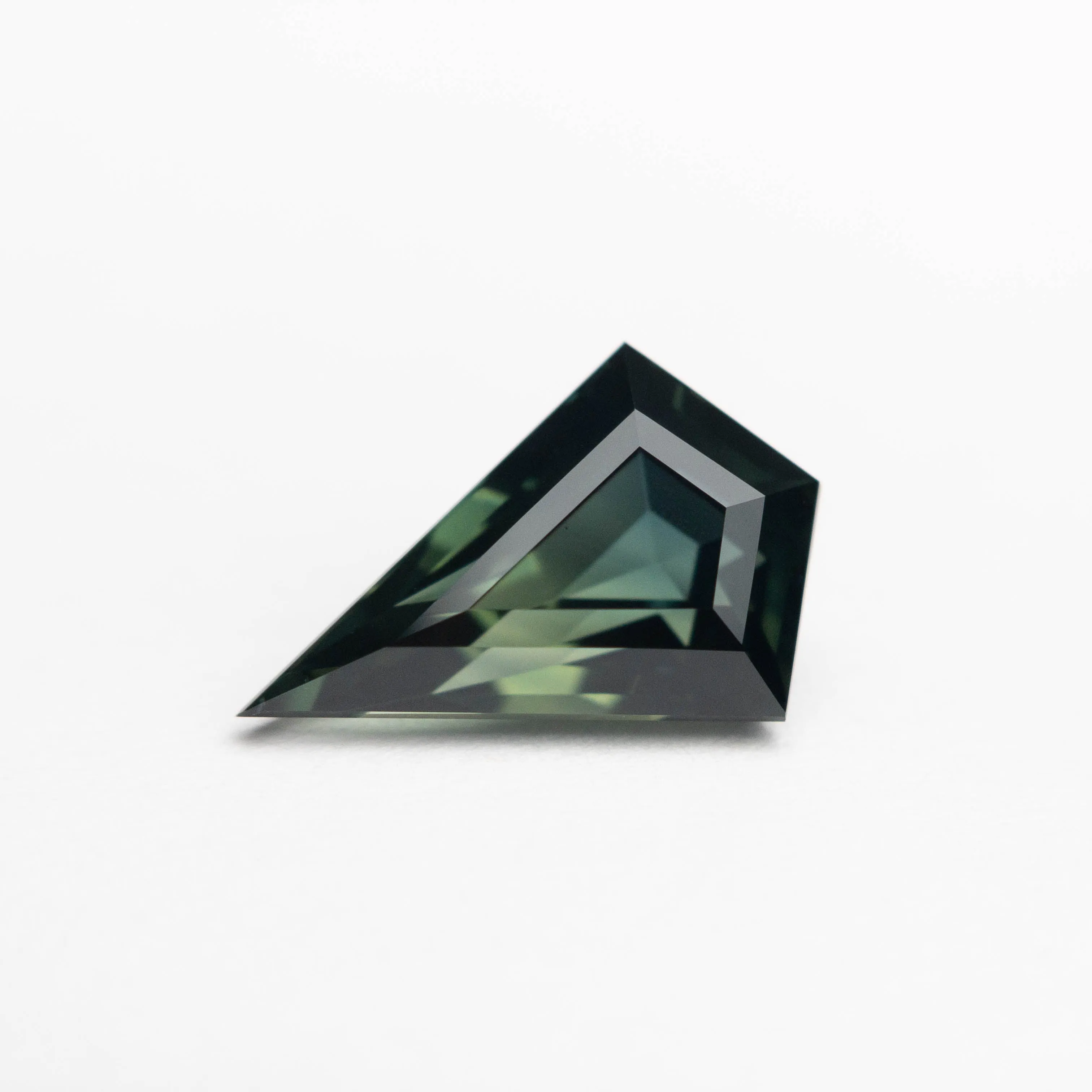 Green/Teal Step Cut Sapphire - 1.99ct Kite