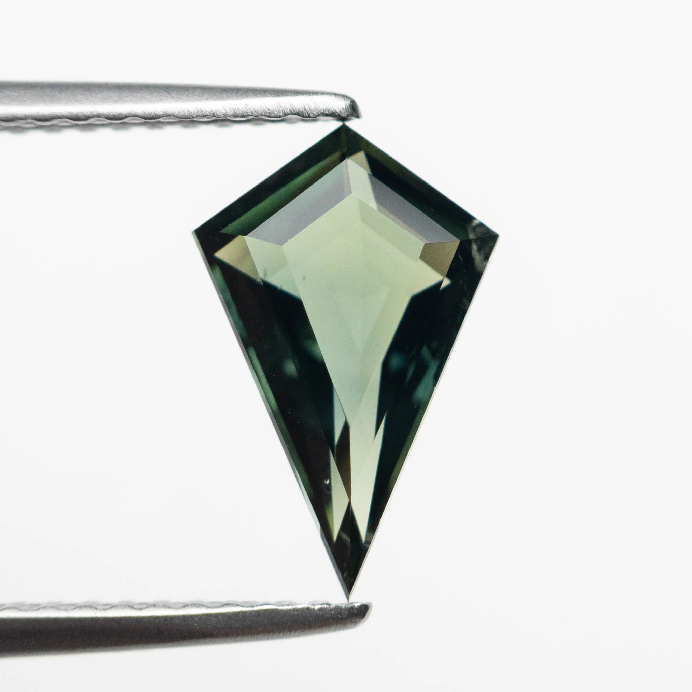 Green/Teal Step Cut Sapphire - 1.99ct Kite