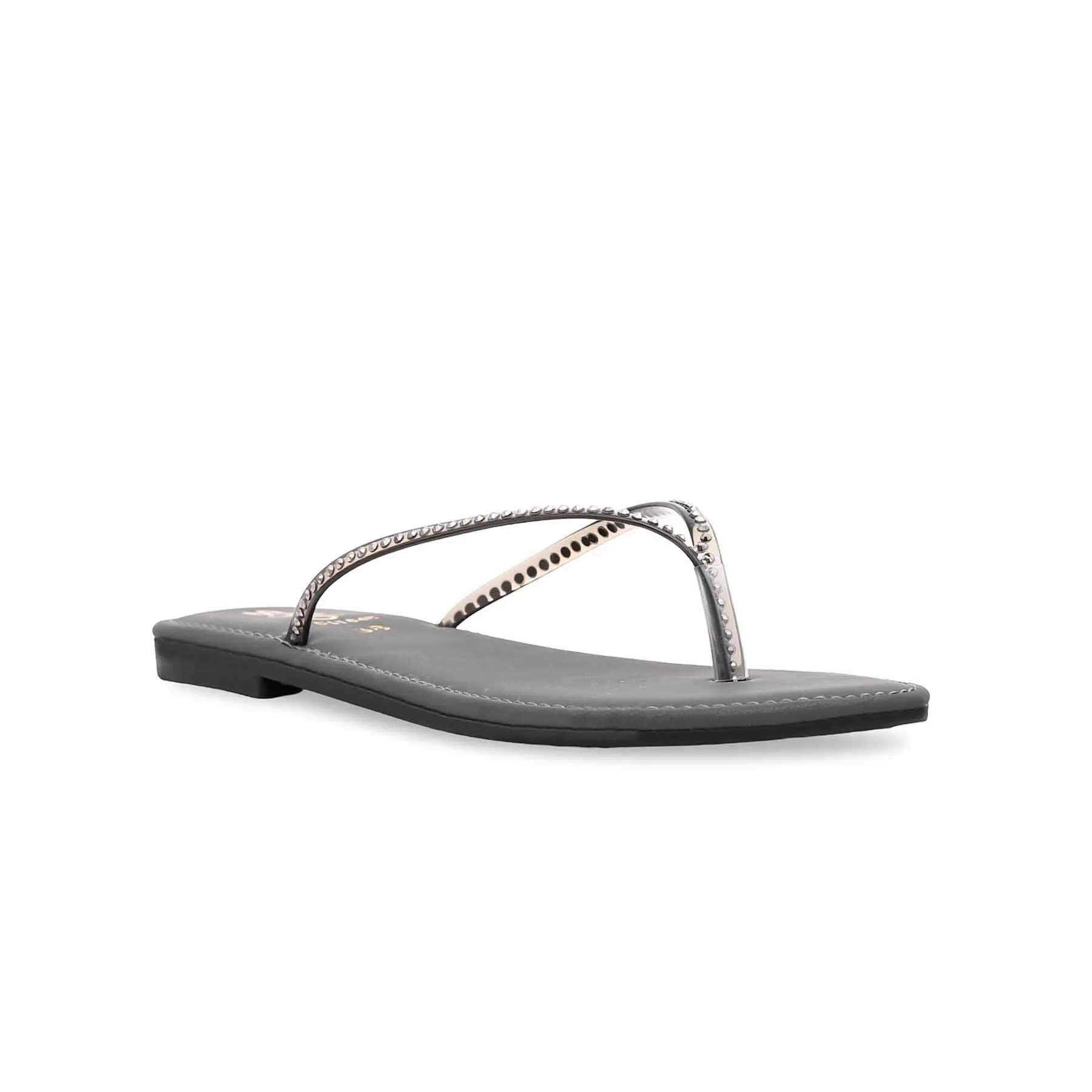 Grey Casual Chappal CL1648