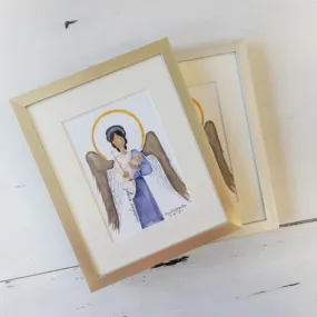 Guardian Angel {Blue} Framed