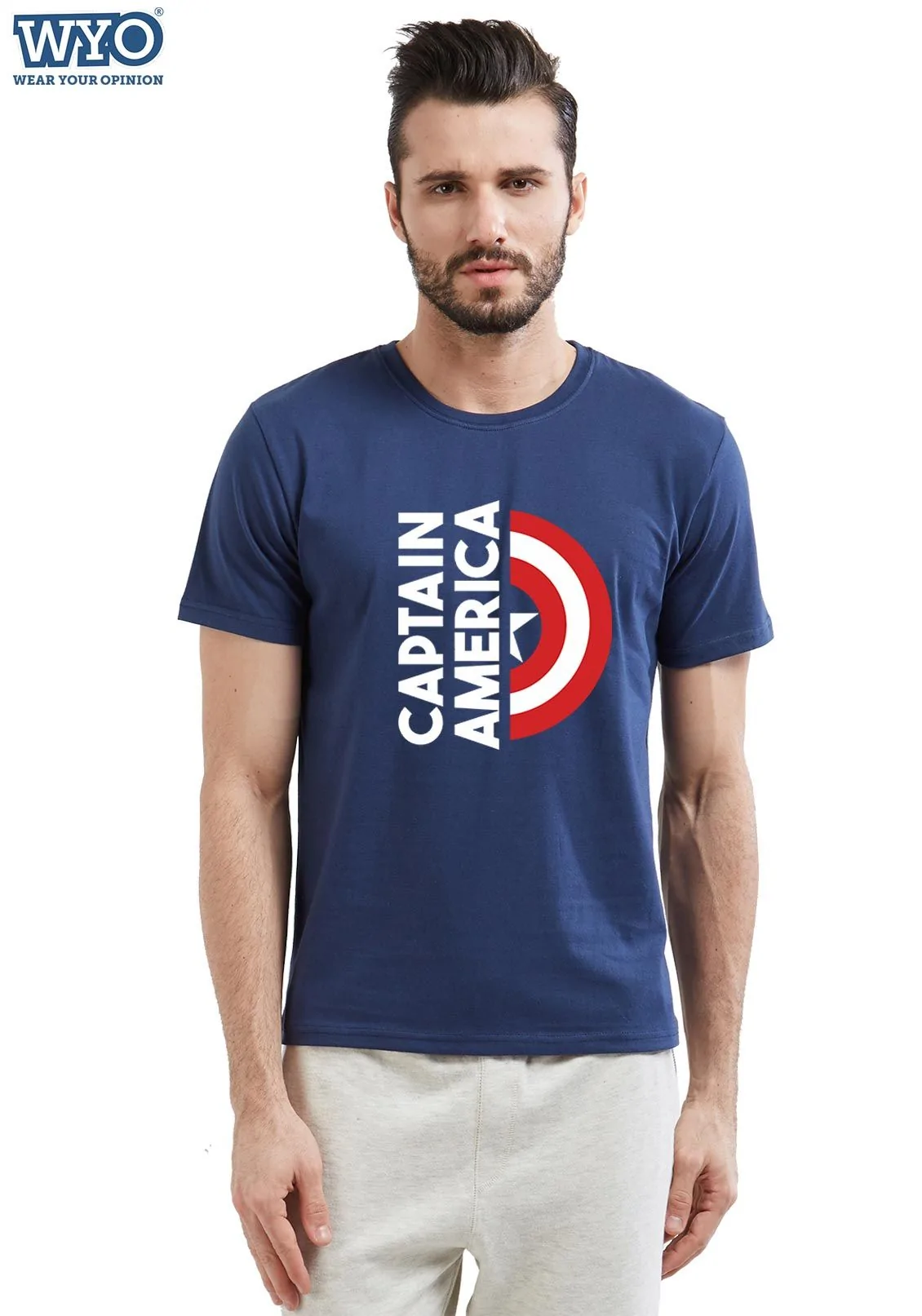 Half Shield Cap America T-Shirt