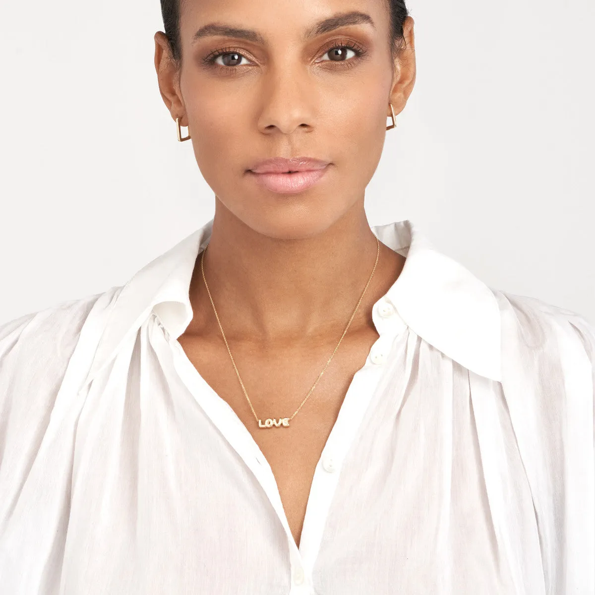 HAMILTON PUFFY LOVE NECKLACE