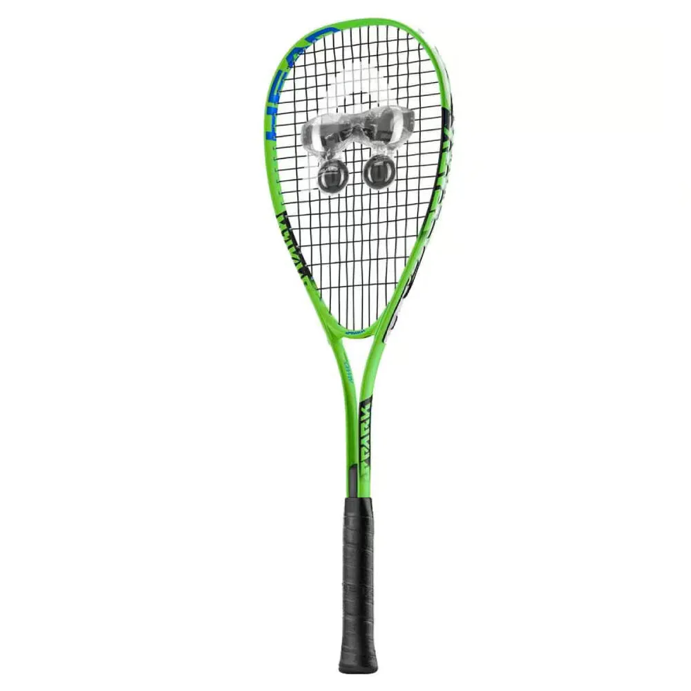 Head Spark Team Pack Squash Racquet (Green/Black)