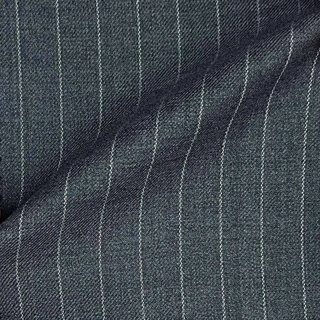 Heather Grey Pinstripes