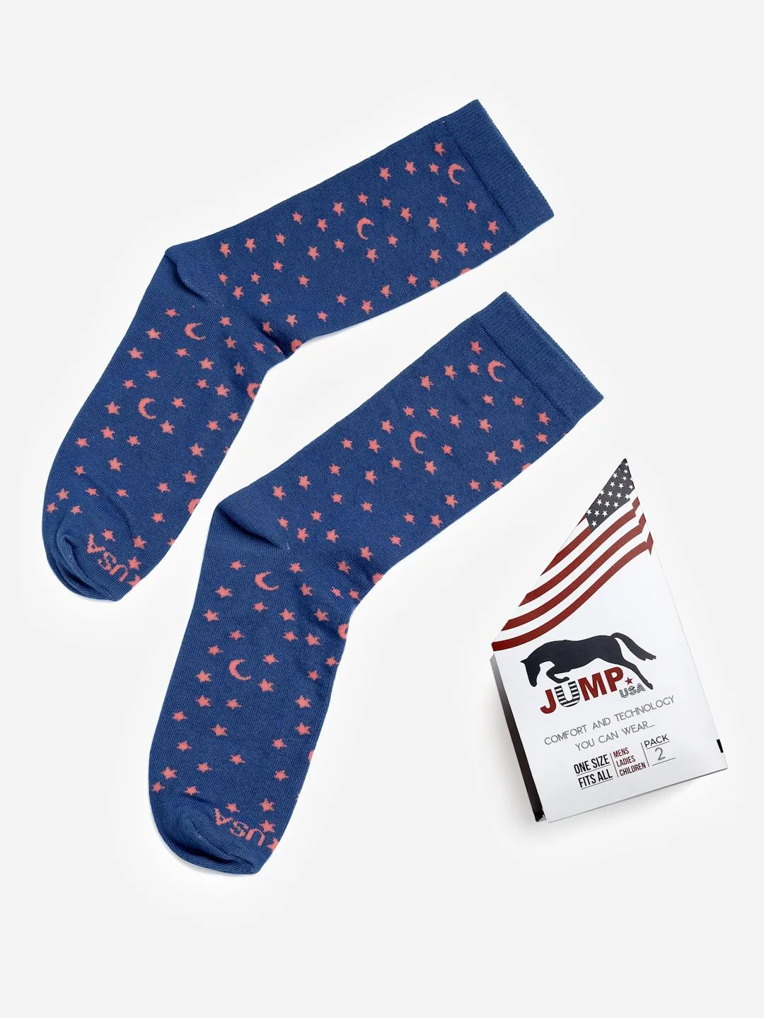 JUMP USA Women Pack of 2 Assorted Ankle Socks