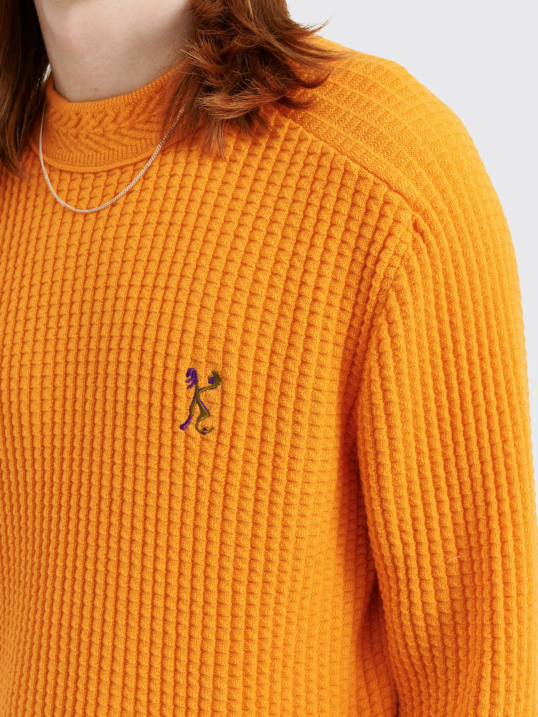 Kiko Kostadinov Sorelle Jumper Virgin Wool Pumpkin