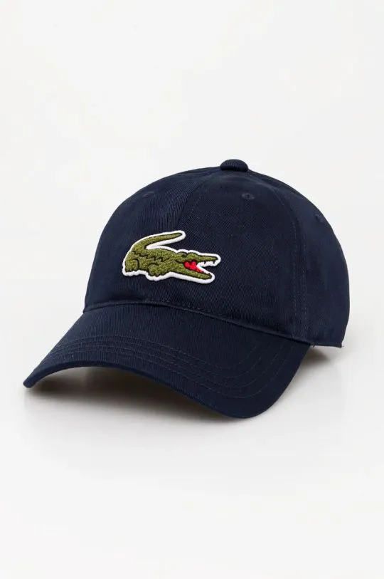 Lacoste baseball cap navy blue color with an application RK3186