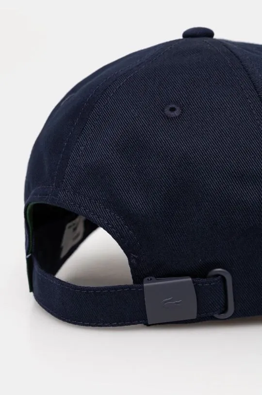 Lacoste baseball cap navy blue color with an application RK3186