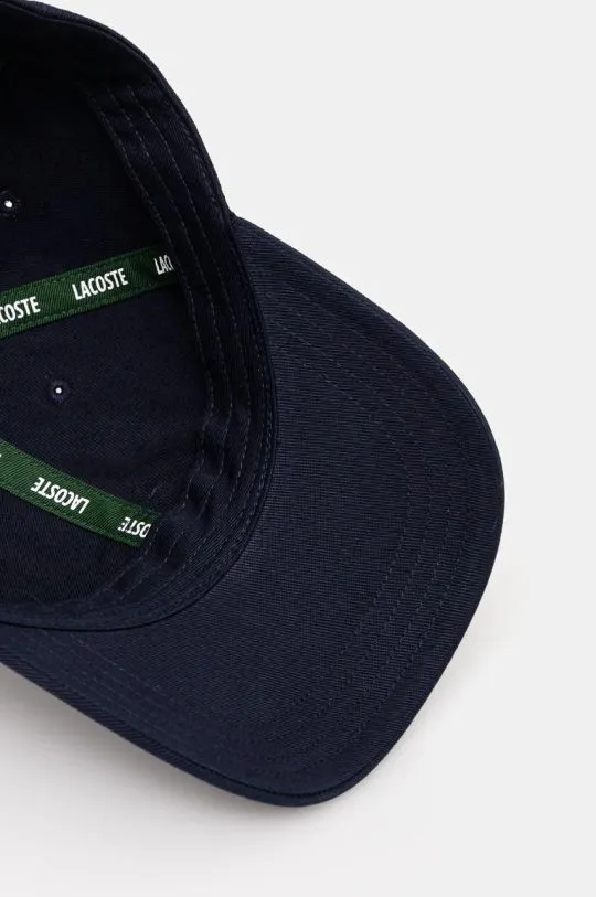 Lacoste baseball cap navy blue color with an application RK3186