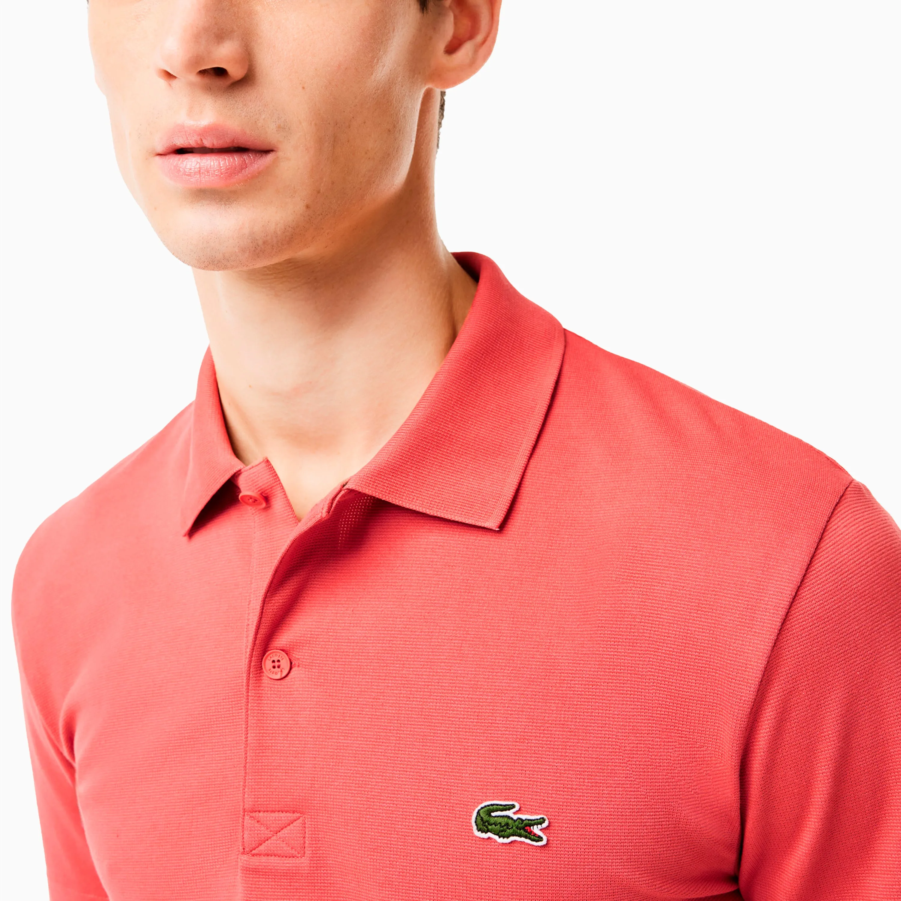 LACOSTE REGULAR FIT POLO PINK RED - DH0783