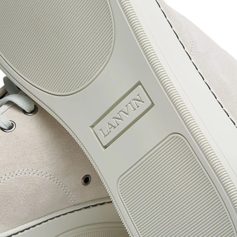 Lanvin Patent Toe Cap Low SneakerWhite