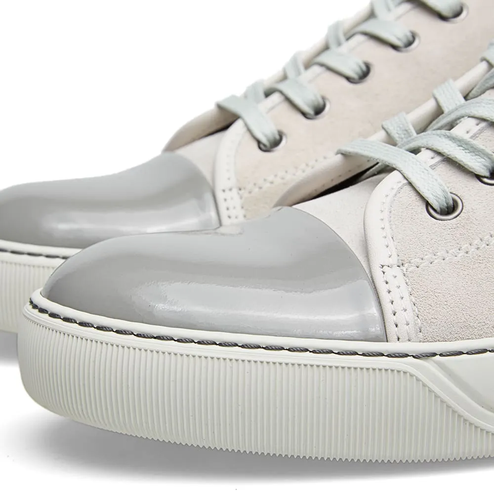 Lanvin Patent Toe Cap Low SneakerWhite