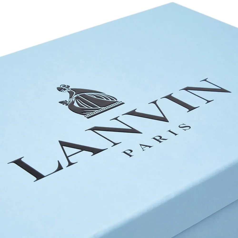 Lanvin Patent Toe Cap Low SneakerWhite