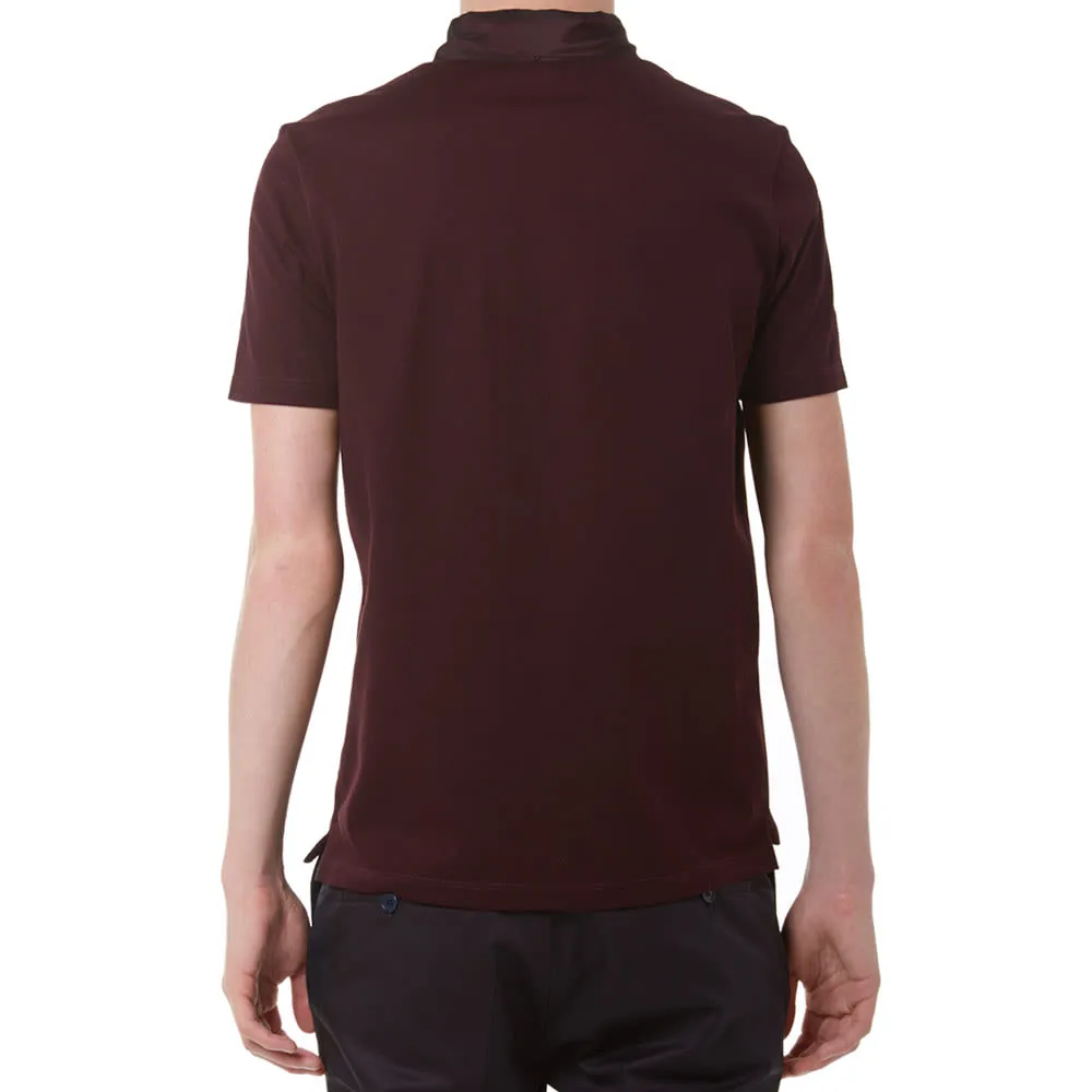 Lanvin Slim Plain Pique PoloBordeaux