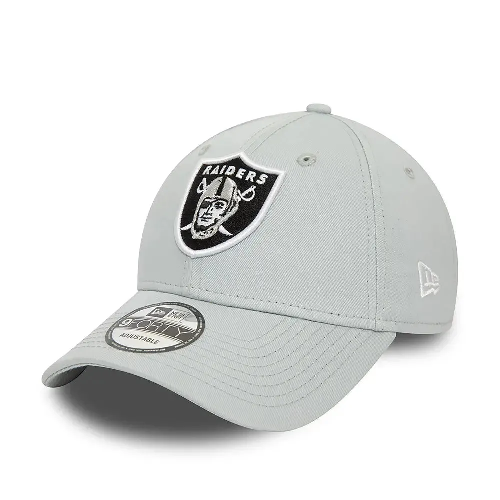 Las Vegas Raiders Nfl Side Patch Grey 9Forty Adjustable Cap