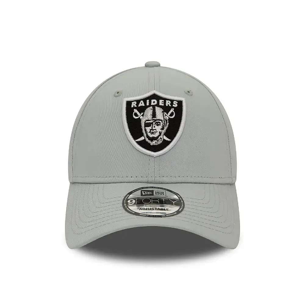 Las Vegas Raiders Nfl Side Patch Grey 9Forty Adjustable Cap